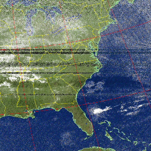 Decoded satellite image thumbnail from Mon Mar 06 08:09:08 EST 2023